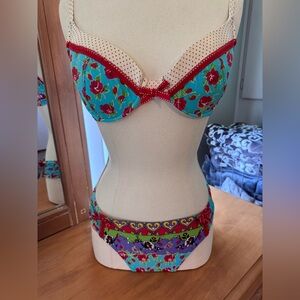 Betsey Johnson Floral Print Bikini Set